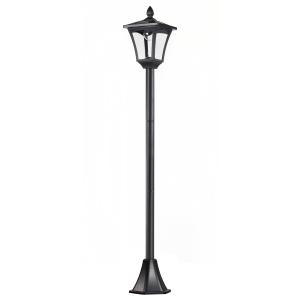 Lampadaire extérieur solaire luminaire lanterne LED noir