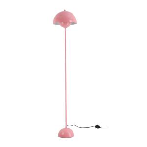 Lampadaire forme champignon métal rose, H160 cm