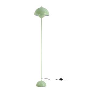 Lampadaire forme champignon métal vert, H160 cm