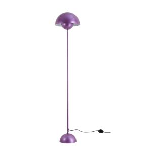 Lampadaire forme champignon métal violet, H160 cm