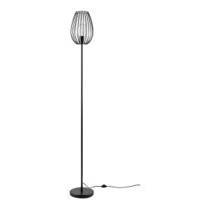 Lampadaire industriel en métal noir 160 cm