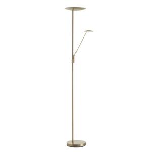 Lampadaire laiton patiné avec liseuse