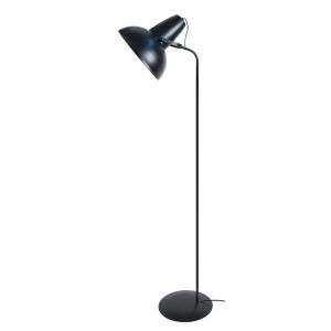 Lampadaire liseuse articulé métal noir abat-jour noir