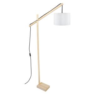 Lampadaire liseuse  bois,naturel,H180xD80xP80cm