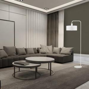 Lampadaire liseuse mât H157cm metal  abat-jour métal  blanc…