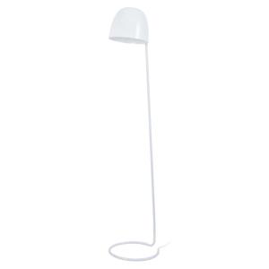 Lampadaire liseuse métal blanc abat-jour blanc