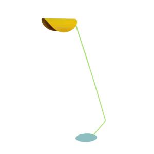 Lampadaire liseuse métal  jaune 85  cm