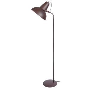 Lampadaire liseuse  métal marron abat-jour marron