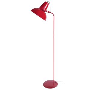 Lampadaire  liseuse   métal  rouge abat-jour métal rouge