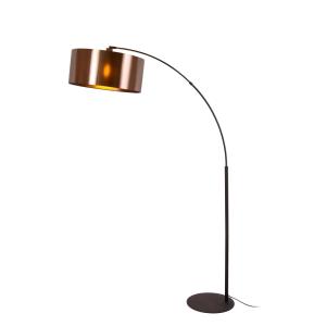lampadaire métal 1 lumière rouille