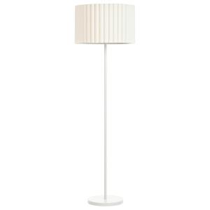 Lampadaire métal blanc cassé