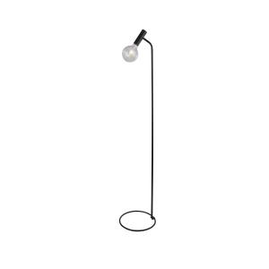 Lampadaire métal filaire noir e27 max 60w - H152cm