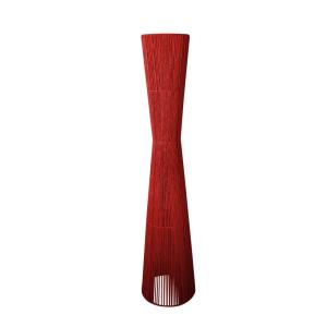 Lampadaire métal H145cm  rouge ;Abat-jour: rouge