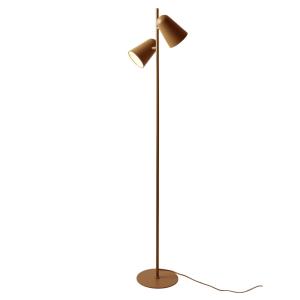 Lampadaire métal jaune 28x28x145cm