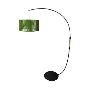 Lampadaire  métal,Noir ,H195xD43xP 110cm