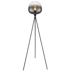 Lampadaire métal noir mat, 145cm
