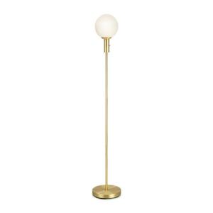 Lampadaire métal/verre opalin H145,5cm