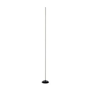 Lampadaire minimaliste en métal noir avec LED