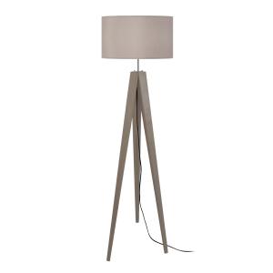 Lampadaire peinture d'eau bois taupe