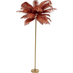 Lampadaire plumes 165cm rouge Kare Design