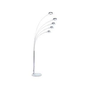 Lampadaire réglable métal argenté