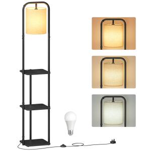 Lampadaire sur pied avec 3 étagères ampoule et interrupteur…