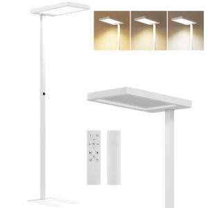 Lampadaire sur pied salon LED dimmable télécommande métal b…