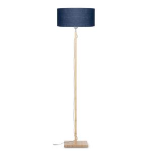 Lampadaire textile bleu Ø47cm