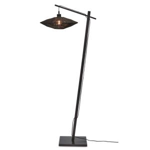 Lampadaire textile noir Ø40cm