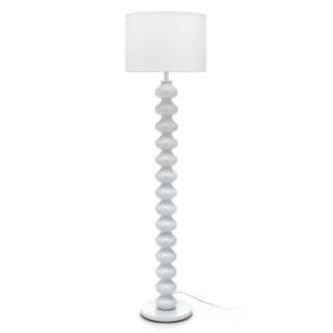 Lampadaire tissu blanc Ø45 H170