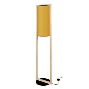 Lampadaire tissu jaune moutard 35  cm