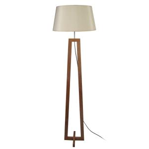 Lampadaire TOSEL ,bois,foncé ,H156xD 50x P 50cm