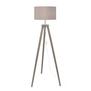 Lampadaire TOSEL ,bois,Gris ,H 152x D40xP40cm