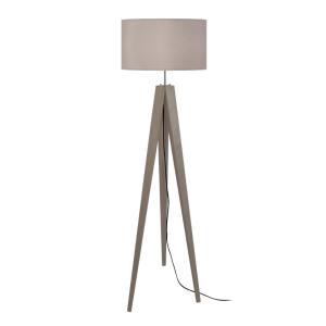 Lampadaire TOSEL ,bois,Gris ,H161xD45xP45cm