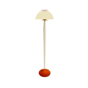 Lampadaire TOSEL ,bois,Jaune ,H165xD43xP43cm