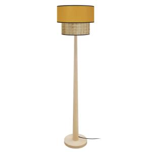 Lampadaire TOSEL ,bois,naturel , H 162xD40x P 40cm
