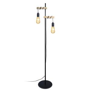 Lampadaire TOSEL ,bois,naturel,H165x D32xP32cm