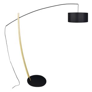Lampadaire TOSEL ,bois,Noir , H 190xD50x P 180cm