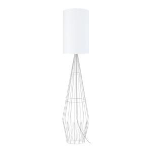 Lampadaire TOSEL ,métal,Blanc ,H165xD30xP30cm