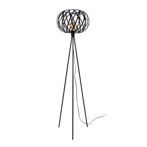 Lampadaire TOSEL ,métal,Noir ,H166x D40xP40cm