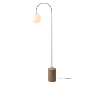 Lampadaire travertin blanc 20x42x163cm