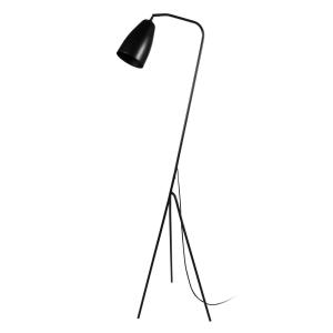 Lampadaire  trepied métal H155cm noir ;Abat-jour: noir