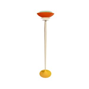 Lampadaire vertical bois orange D43xP43xH160 cm