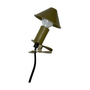 Lampe à clipser en métal mush room olive