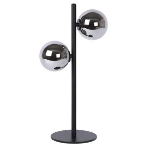 Lampe à poser 2 lumières h43cm noir