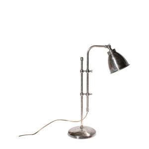 Lampe à poser à coulisse en laiton argenté