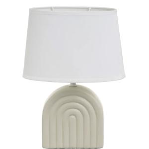 Lampe à poser céramique beige 23x13x31cm