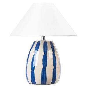 Lampe à poser céramique blancbleu
