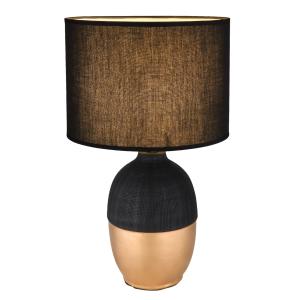 Lampe à poser céramique noir, 43cm