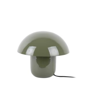 Lampe à poser champignon en métal vert kaki